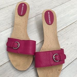 💎Burberry💎 wood bottom sandals